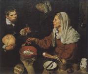 Diego Velazquez Old woman in the eggs roast Sweden oil painting reproduction